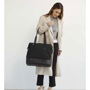 BÉIS CONVERTIBLE MINI WEEKENDER IN BLACK (NON PADDED STRAP)